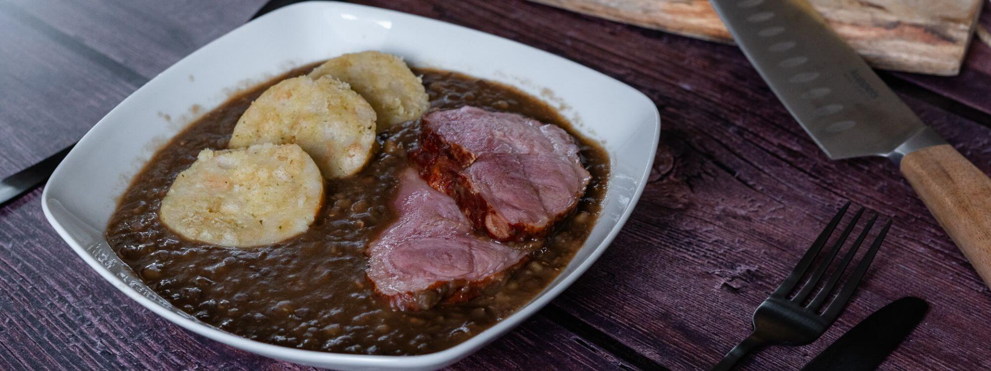 Linsen & Selchfleisch